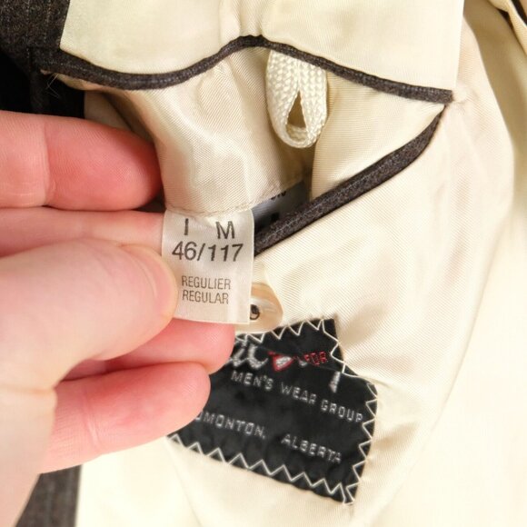 Samuelsohn Blazer Mens 44R Brown Striped Two Button Vented Wool Business Casual - Picture 14 of 15